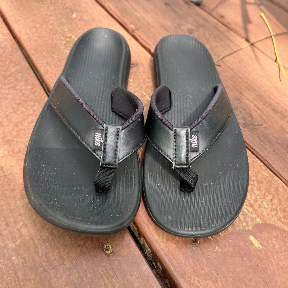 Nike Flip Flops Black 10